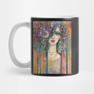 Galaxy Girl Boho Fantasy Art Star Gypsy by Molly Harrison Mug